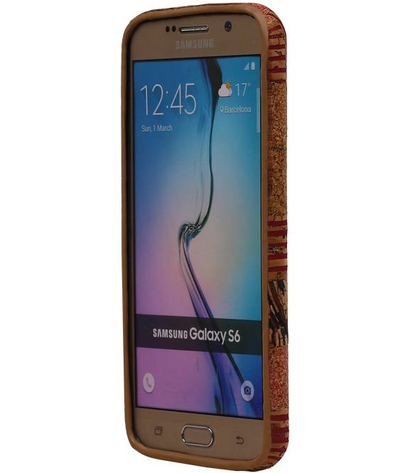 Design TPU Taske Cork til Galaxy S6 G920F model D