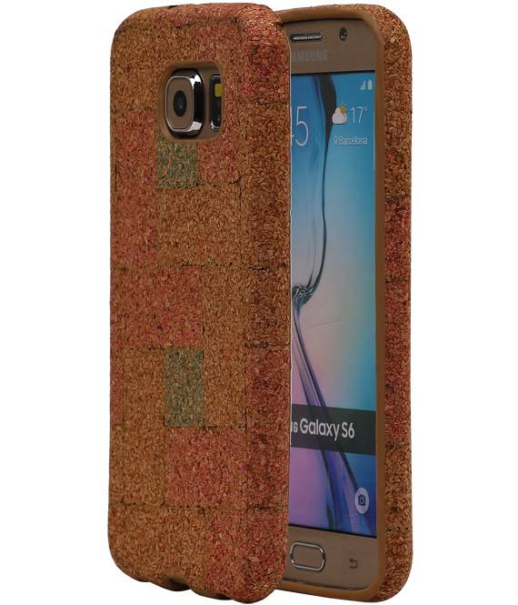 Cork TPU Case Design pour S6 Galaxy G920F Modèle E