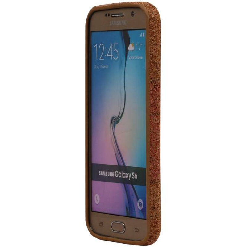 Cork-Entwurfs-TPU Fall für Galaxie S6 G920F Modell E
