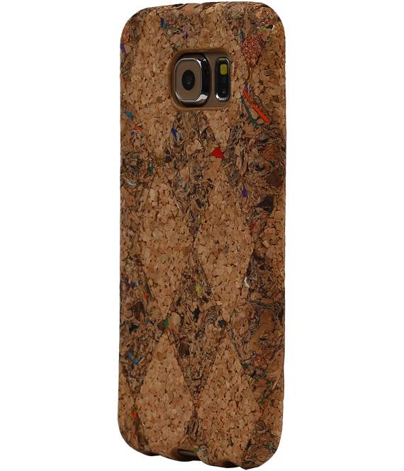 Cork TPU Case Design pour S6 Galaxy G920F Modèle F