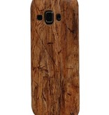 Mira Diseño de madera del caso de TPU para el Galaxy S6 G920F Luz