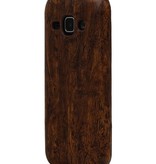 Mira Diseño de madera del caso de TPU para el Galaxy S6 G920F MORENA