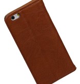 Gewaschene Ledermappe Kasten für iPhone 6 Brown