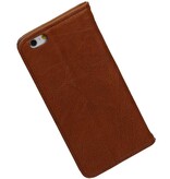 Gewaschene Ledermappe Kasten für iPhone 6 Brown