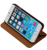 Vasket Læder Folder Case for iPhone 6 Brown
