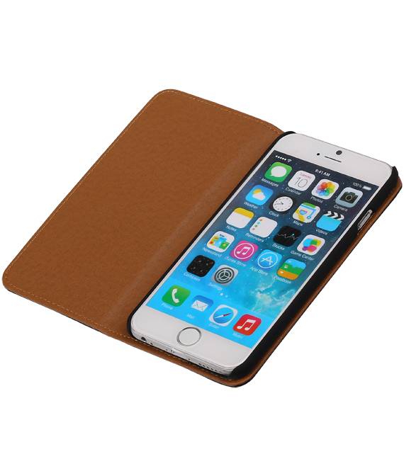 Washed Leather Map Case for iPhone 6 Black