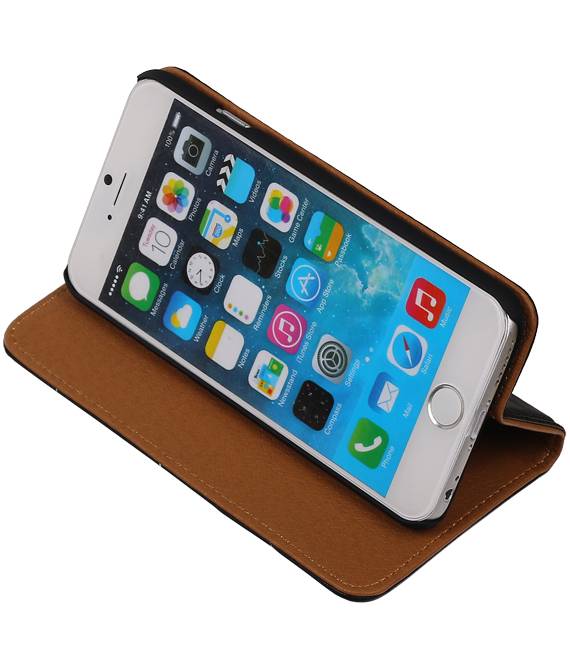 Washed Leather Map Case for iPhone 6 Black