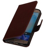 TPU Book Abdeckung für Galaxie A3 (2016) A310F Brown