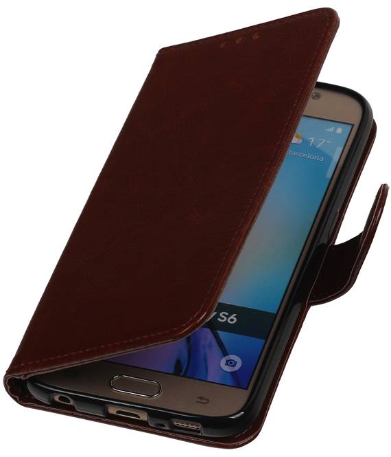 TPU Book Abdeckung für Galaxie A3 (2016) A310F Brown