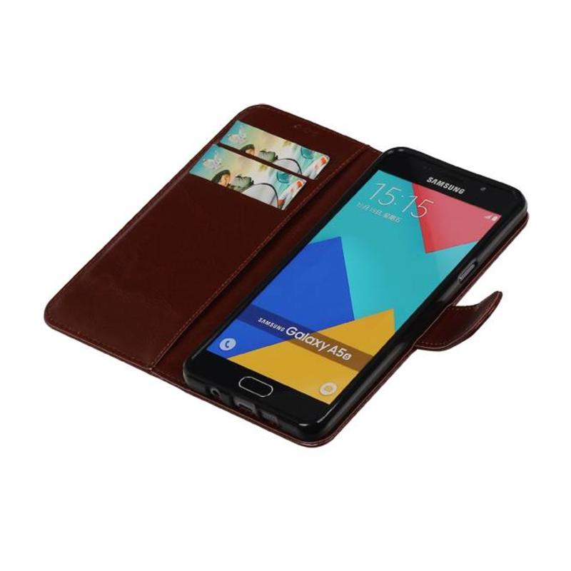 TPU Bookstyle Hoes voor Galaxy A5 (2016) A510F Bruin