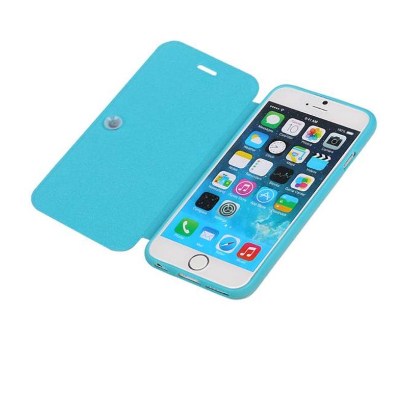 Easy Book Type Case for iPhone 5 / 5S Turquoise