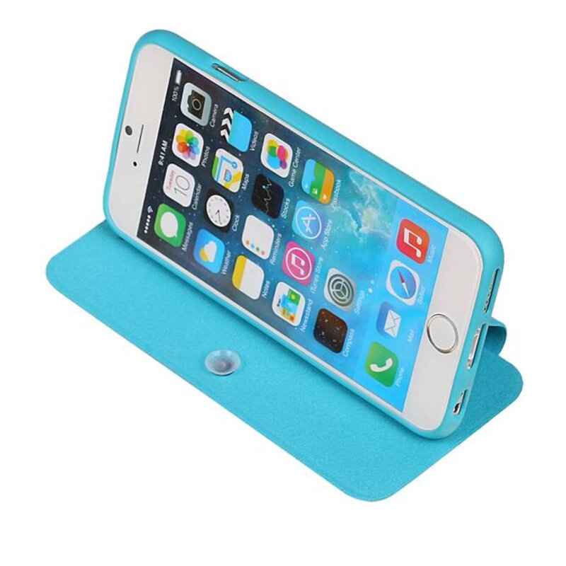 Easy Book Type Case for iPhone 5 / 5S Turquoise