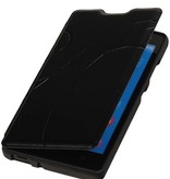 Caso Tipo EasyBook para Huawei Ascend G610 Negro