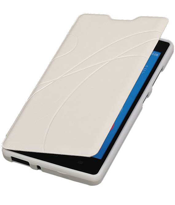 Easy Booktype hoesje voor Huawei Ascend G610 Wit