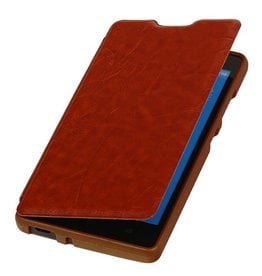 Easy Booktype case for Huawei Ascend G610 Brown