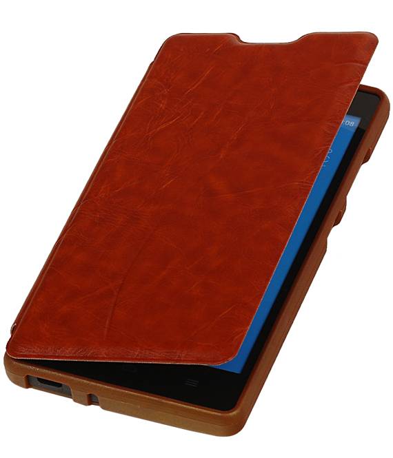 Easybook Typ Tasche für Huawei Ascend G610 Brown