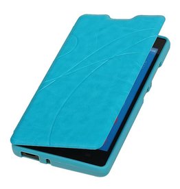 Caso Tipo EasyBook para Huawei Ascend G610 Turquesa