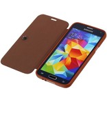 Easy Book Type Case for Galaxy S5 mini G800F Brown