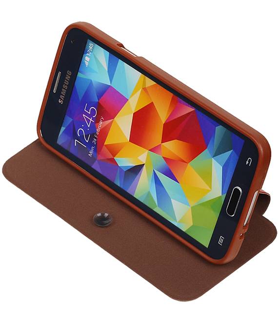 Easy Book Type Case for Galaxy S5 mini G800F Brown