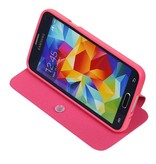 Easy Booktype hoesje voor Galaxy S5 mini G800F Roze
