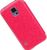 EasyBook type de cas pour Galaxy S5 G800F Mini Rose