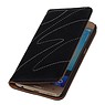 Washed Leather Folder Case for Huawei P8 Black