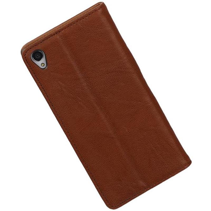 Vasket læderkort tilfældet til Xperia Z3 Brown