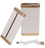 Power Bank D810 with built-in iPhone cable 10000mAh White