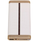 Power Bank D810 avec câble iPhone intégré 10000mAh Blanc