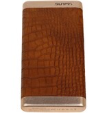 Power Bank D810 met ingebouwd iPhone kabel 10000mAh Bruin