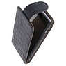 Classique Croco Flip pour Galaxy S5 G900F Noir