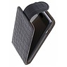 Croco Classic Flip Hoes voor Galaxy S5 G900F Zwart