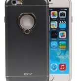 QY-Ring-Halter-Aluminiumkasten für iPhone 6 Plus Grau