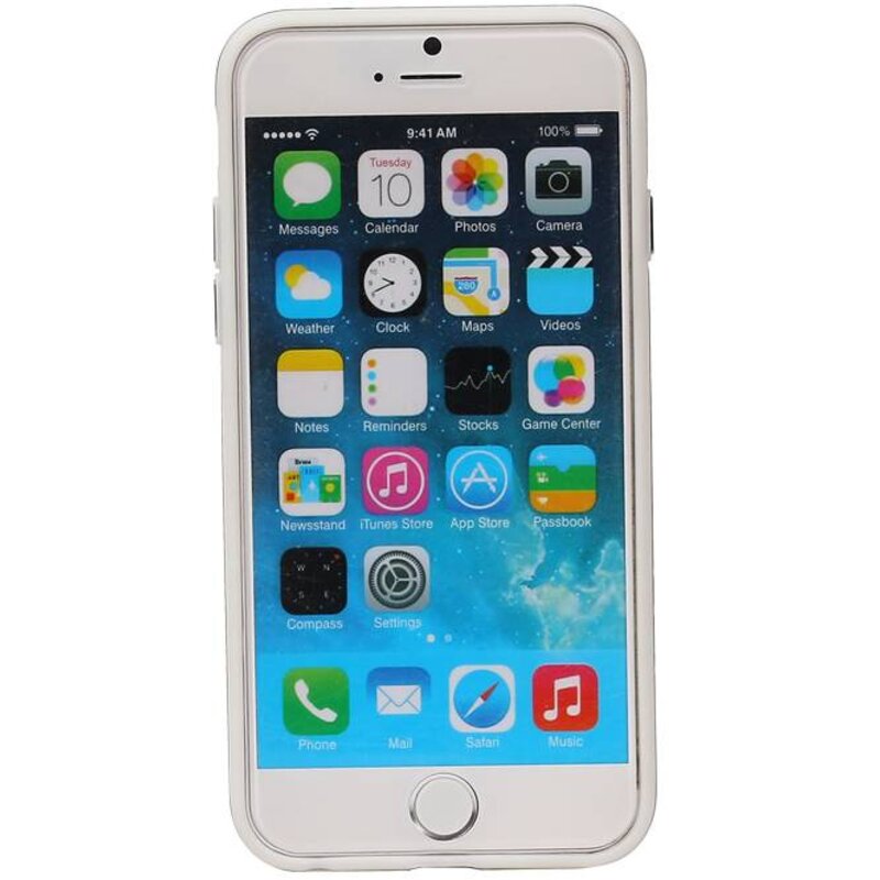 QY Bague Case support en aluminium pour iPhone 6 Plus gris