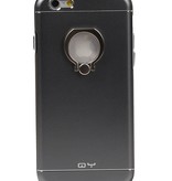 Supporto della cassa di alluminio QY Ring per iPhone 6 Plus Grey