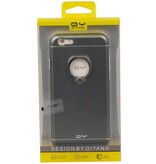 Supporto della cassa di alluminio QY Ring per iPhone 6 Plus Grey