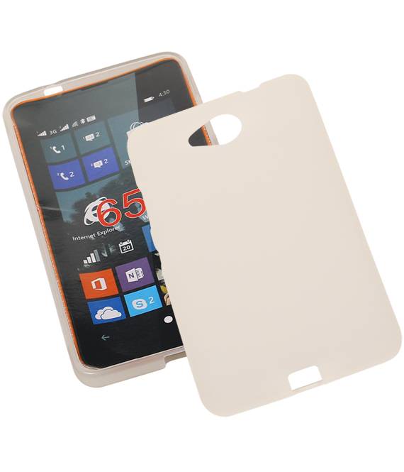 Caso de TPU para Microsoft Lumia 650 con el empaquetado Blanca