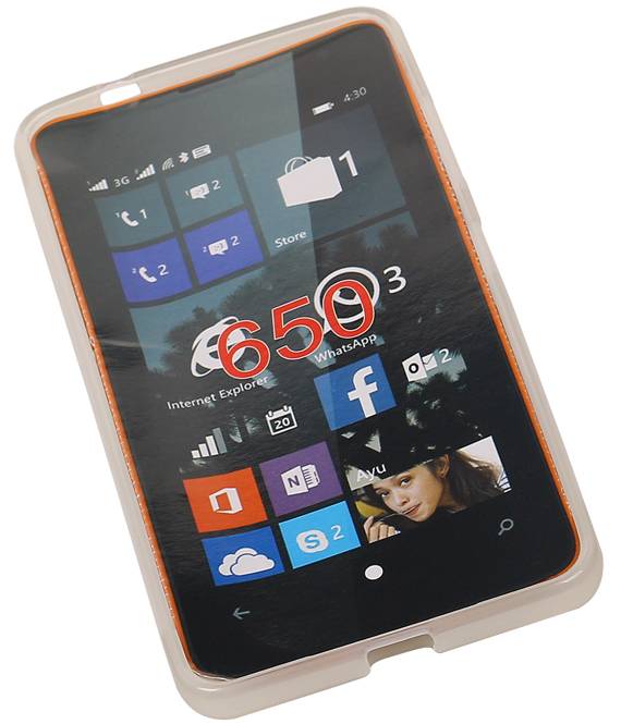 TPU Taske til Microsoft Lumia 650 med pakning Hvid