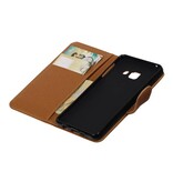 Pull Up PU Leather Bookstyle for Galaxy A3 2016 A310F Brown