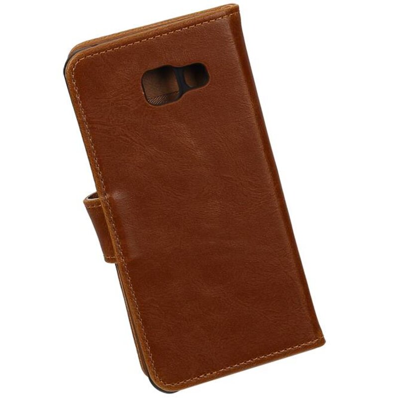 Pull Up PU-Leder-Art-Buch Galaxy A3 2016 A310F Brown