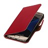 Washed Leer Bookstyle Hoes voor Galaxy S7 G930F Roze