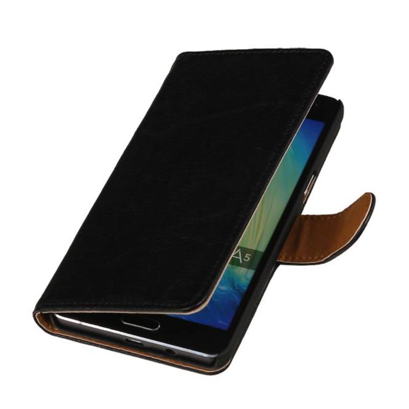Case Lavé livre en cuir de style pour iPhone 6 Noir