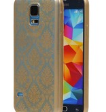 Palace 3D TPU Bagcover til Galaxy S5 G900F Guld