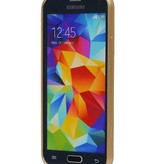 Palace 3D TPU Bagcover til Galaxy S5 G900F Guld