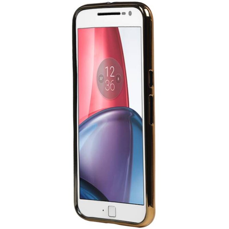 M-Cases Leather Look TPU Case for Moto G4 Brown