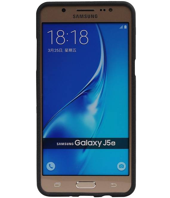 Sand Look TPU Hoesje voor Galaxy J5 2016 J510F Zwart