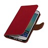 Lavé livre en cuir Style pour Galaxy S6 bord G925F Rose