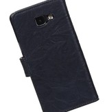 Washed Leather Bookstyle Cover for Galaxy A7 (2016) D. Blue