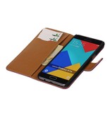 Lavé livre en cuir Style pour Galaxy A7 (2016) Violet