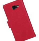 Washed Leather Bookstyle Case for Galaxy A7 (2016) Pink